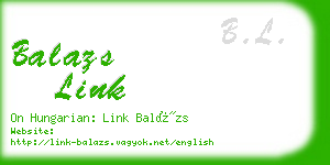 balazs link business card